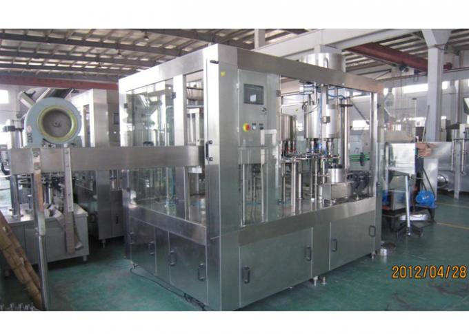 Stainless Steel Bottled Water Filling Line With Bottle Rinsing System ...
