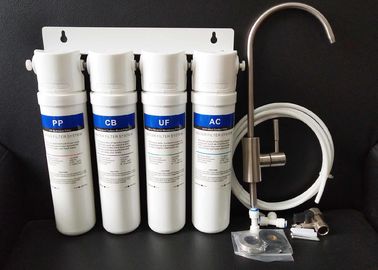 4 Stage UF Water Purifier Machine Quick Fitting Filters PP Active Carbon KDF
